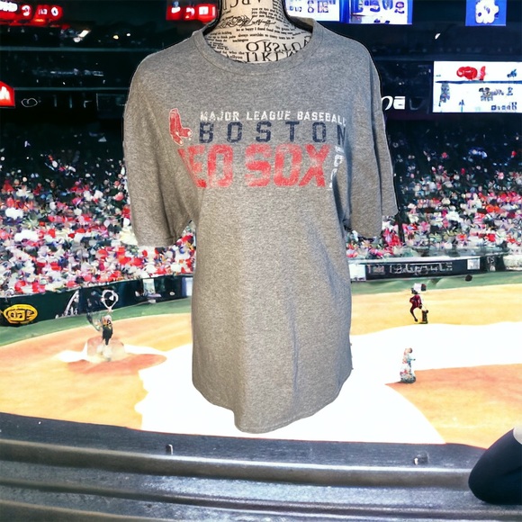 Boston Red Sox MLB Major League Baseball Top Gray Large - Picture 11 of 11